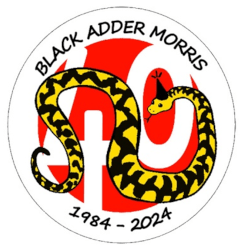 blackadder morris 40th anniversary logo